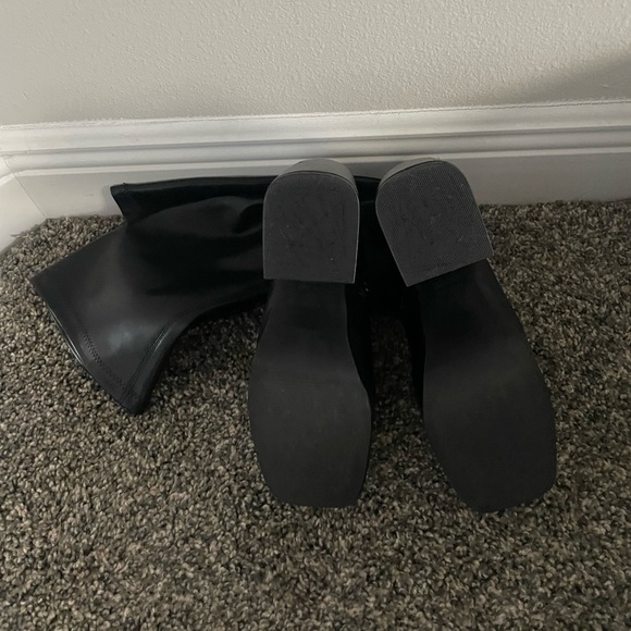 Forever 21 Black Platform Knee-High Boots - Picture 9 of 9